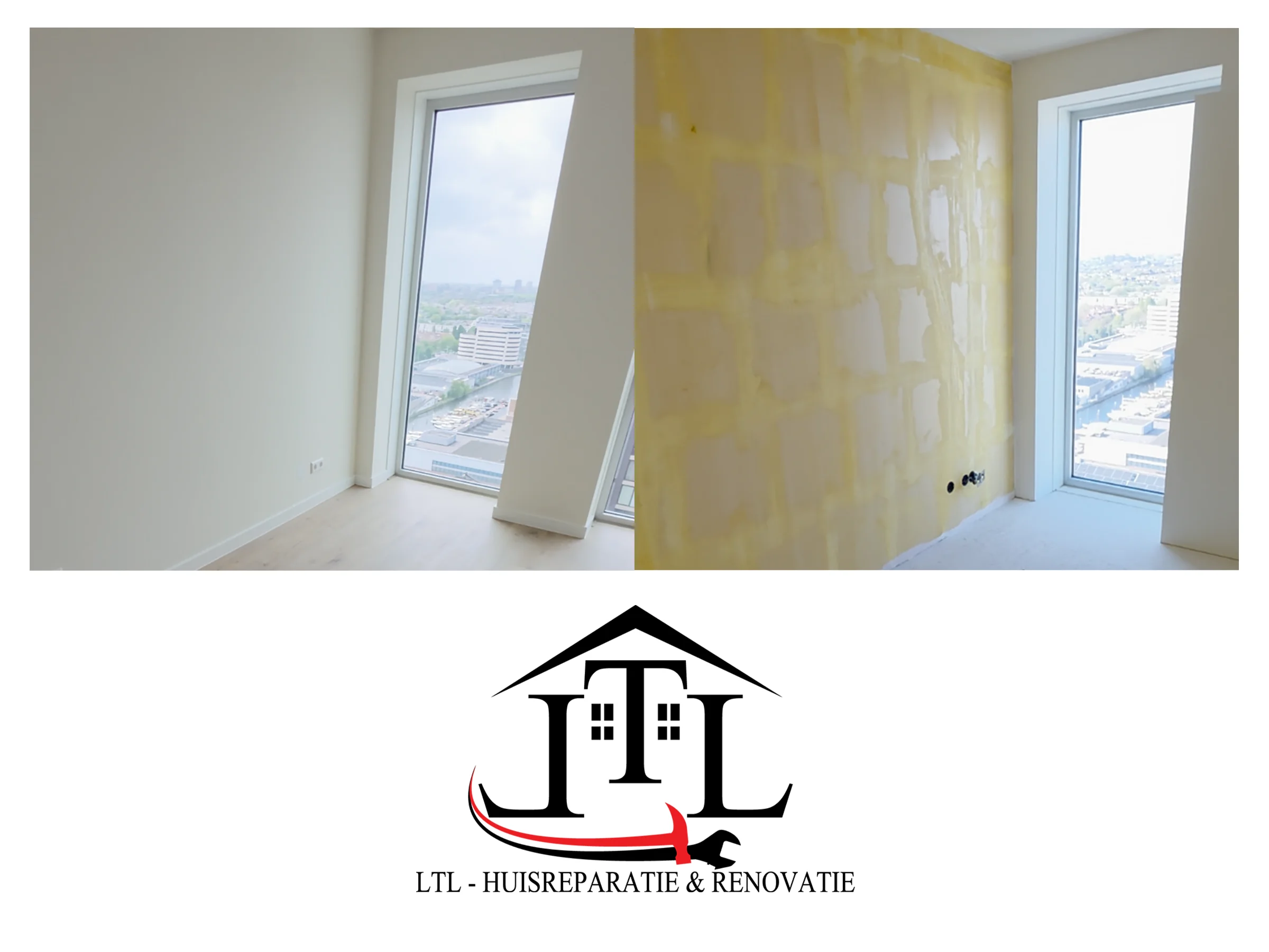Stukadoorswerk in Amsterdam, afgerond project door LTL Huisreparatie & Renovatie